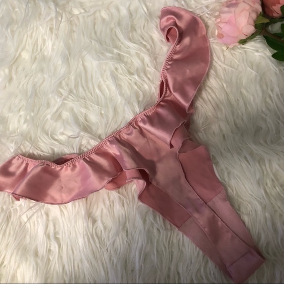 Victoria’s Secret 34E & Large French Cut Thong Panty Pink & Unlined Demi Bra Set - Picture 15 of 15